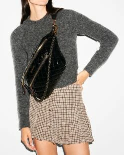 Black Lacquer Crosby Sling Bag