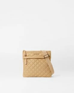 Camel Metro Flat Crossbody