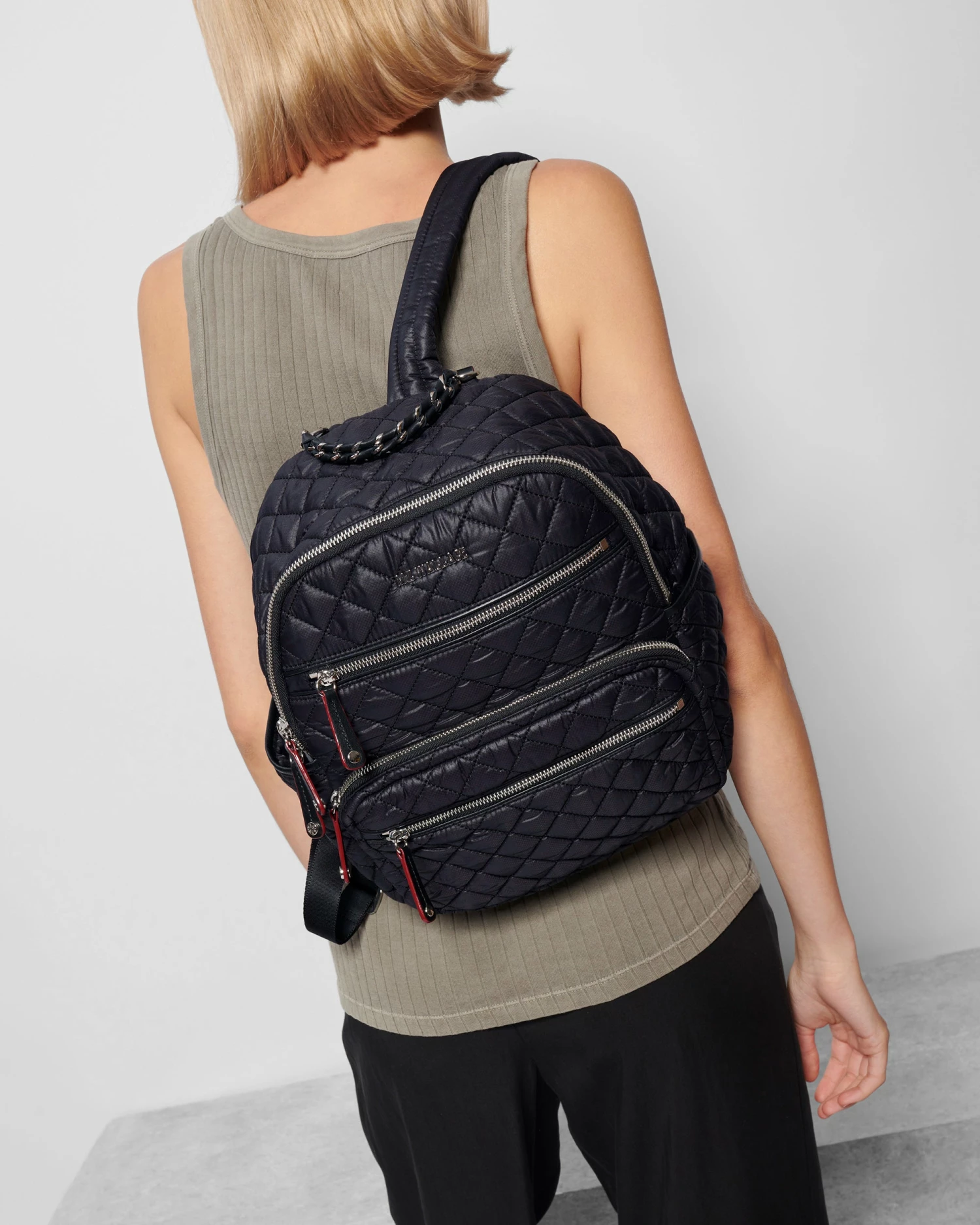 Black Small Crosby Backpack - Image 4