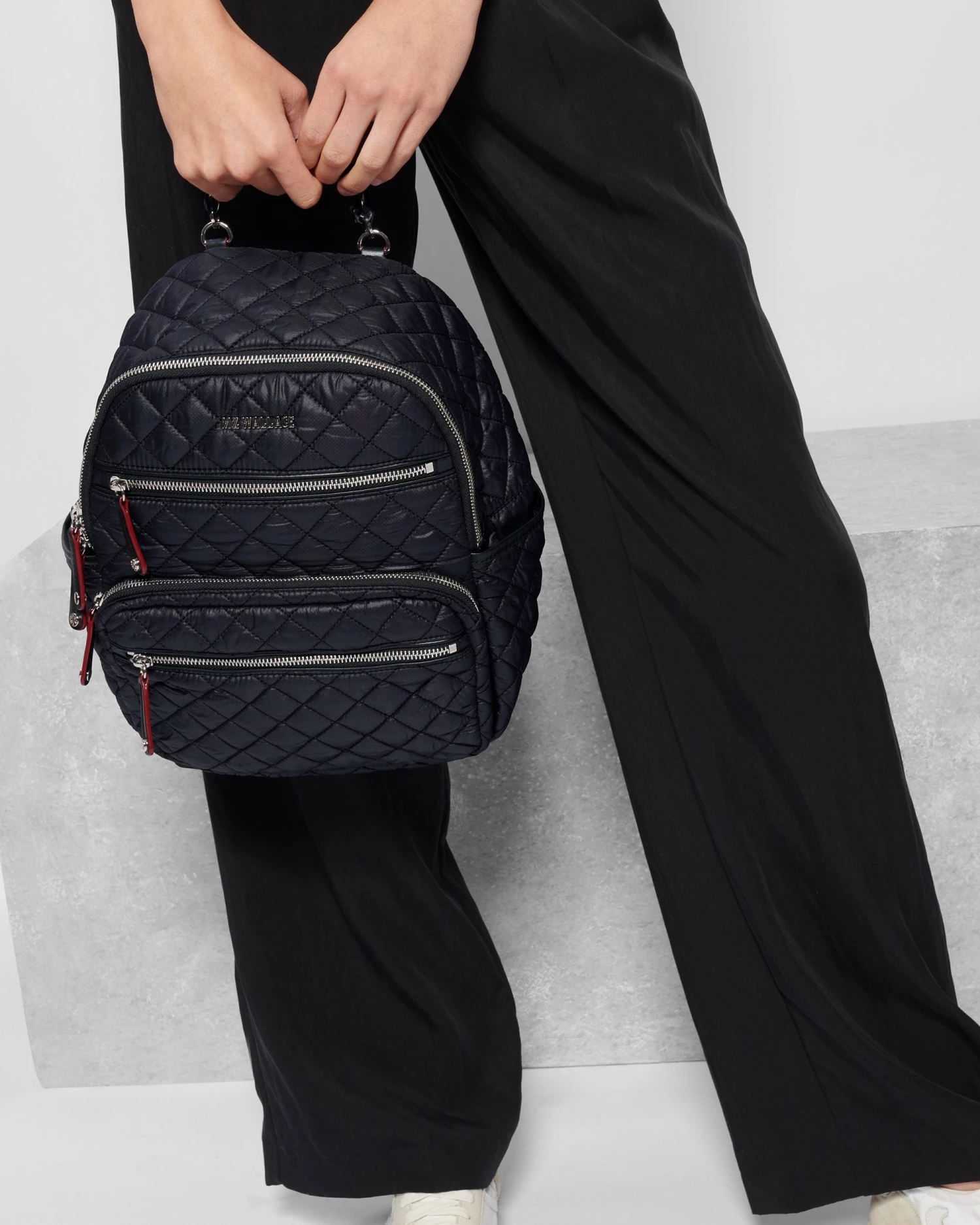 Black Small Crosby Backpack - Image 3