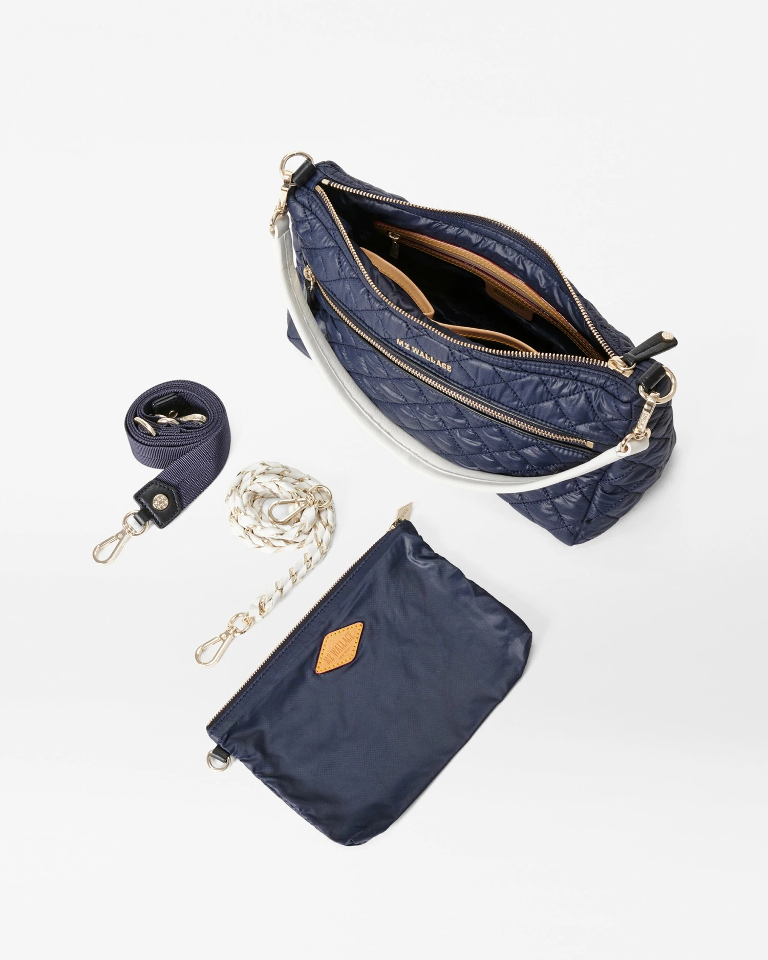 Dawn/White Crosby Shoulder Bag - Image 5