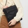 Black Madison Flat Crossbody