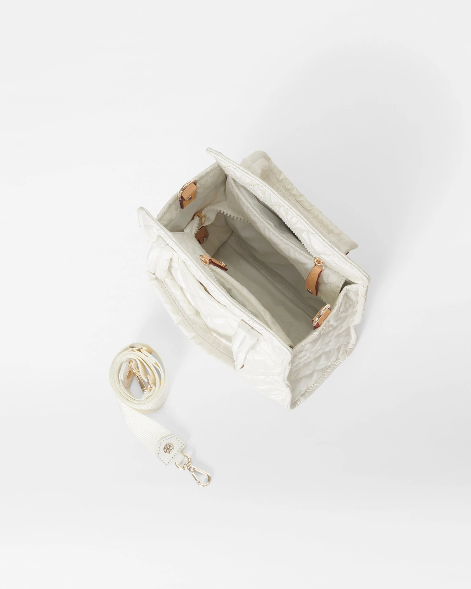 Pearl Metallic Mini Box Tote - Image 5