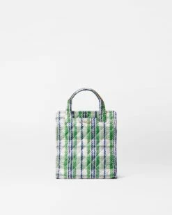 Spring Plaid Mini Box Tote