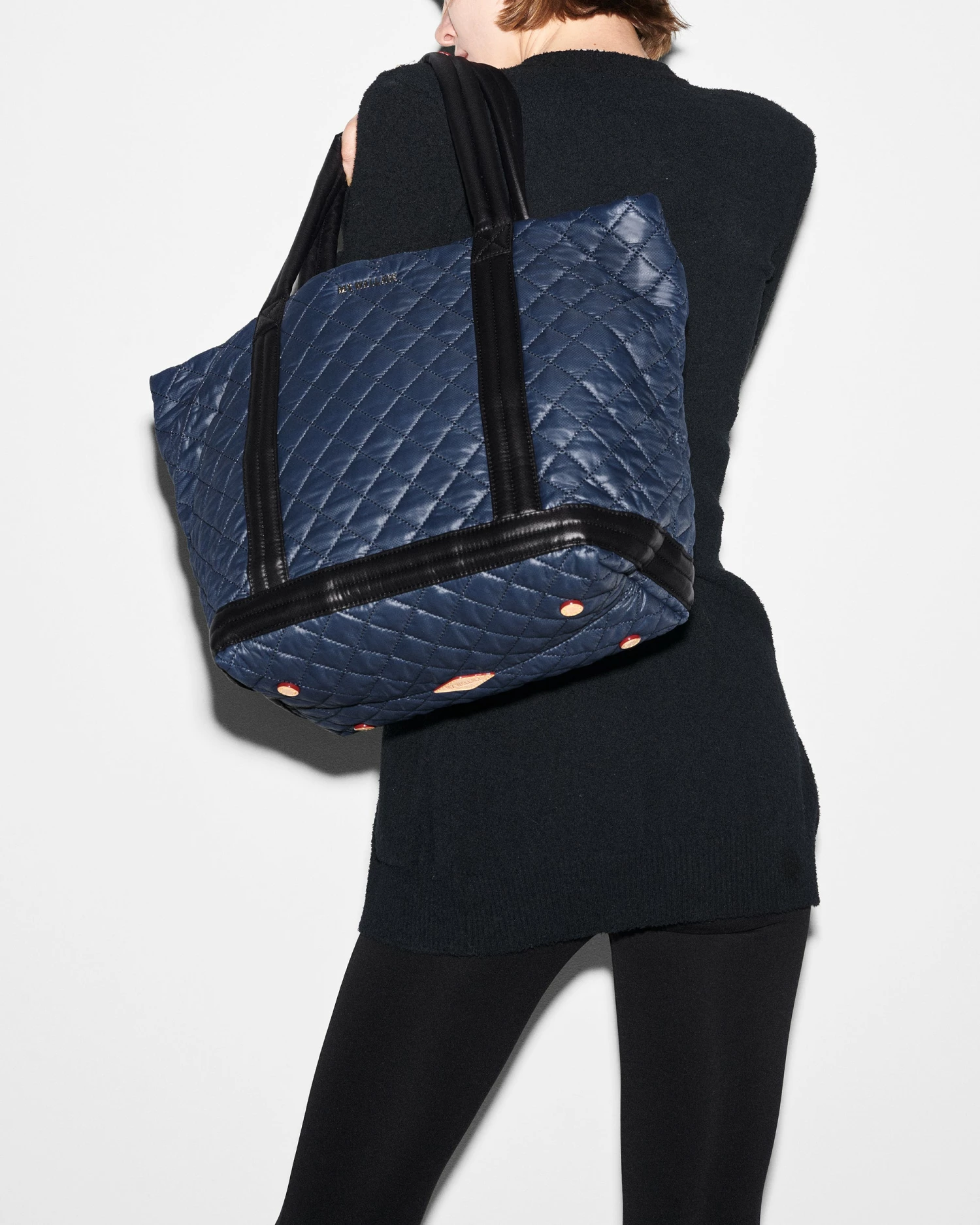 Navy & Black Medium Empire Tote - Image 2