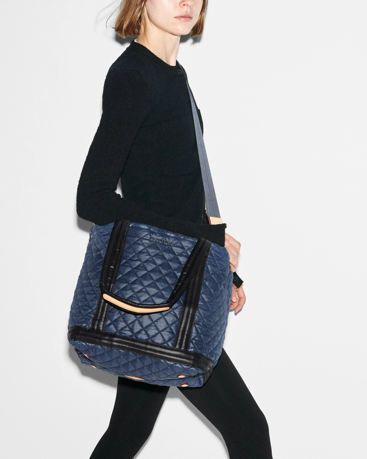 Navy & Black Medium Empire Tote - Image 5