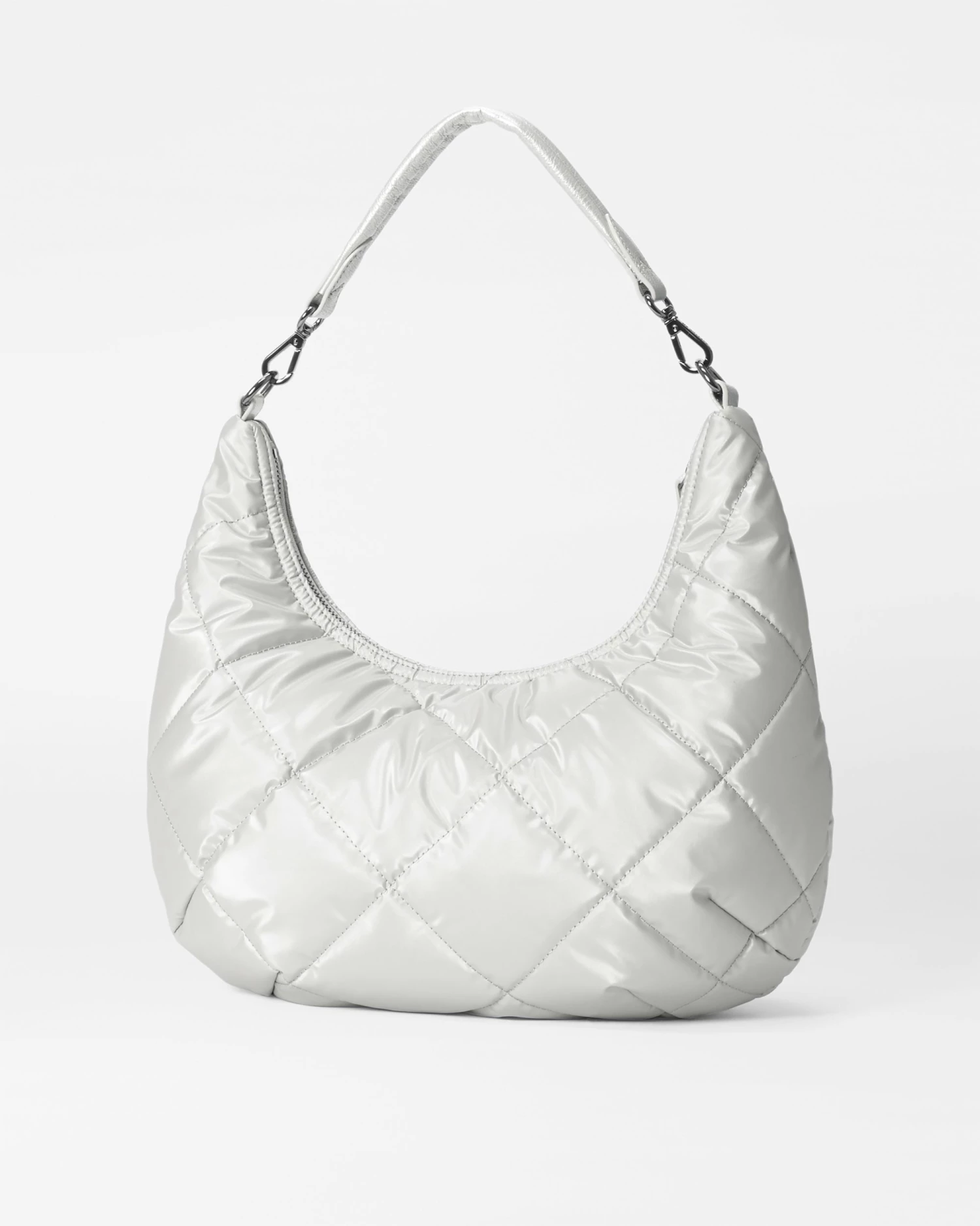 Oyster Metallic Madison Shoulder Bag - Image 3