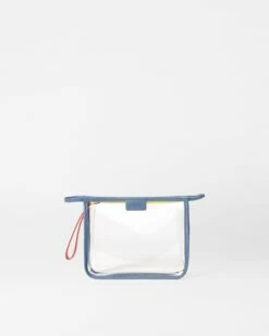 Clear/Denim Clear Small Metro Clutch
