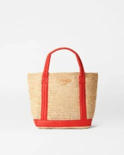 Raffia With Cherry Small Raffia Tote