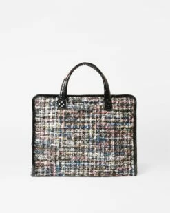 Midnight Sparkle Boucle Medium Metro Box Tote