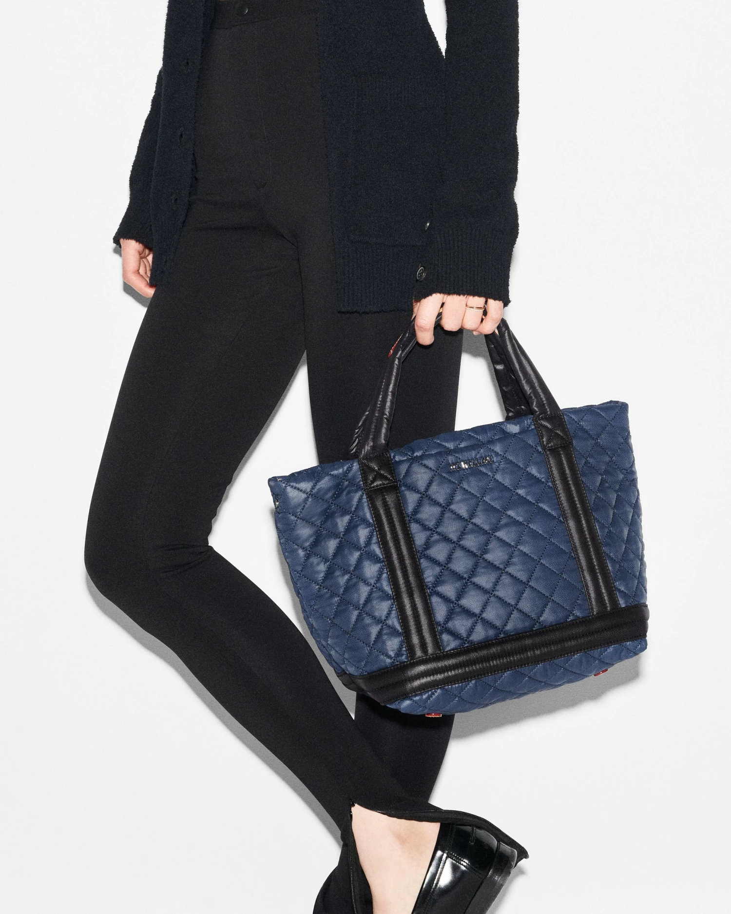 Navy & Black Small Empire Tote - Image 2