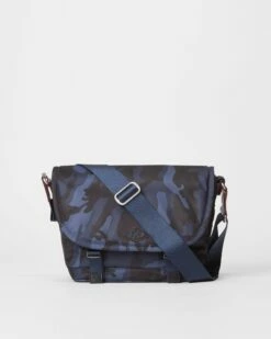 Dark Blue Camo Bedford Air Bleecker Small Messenger
