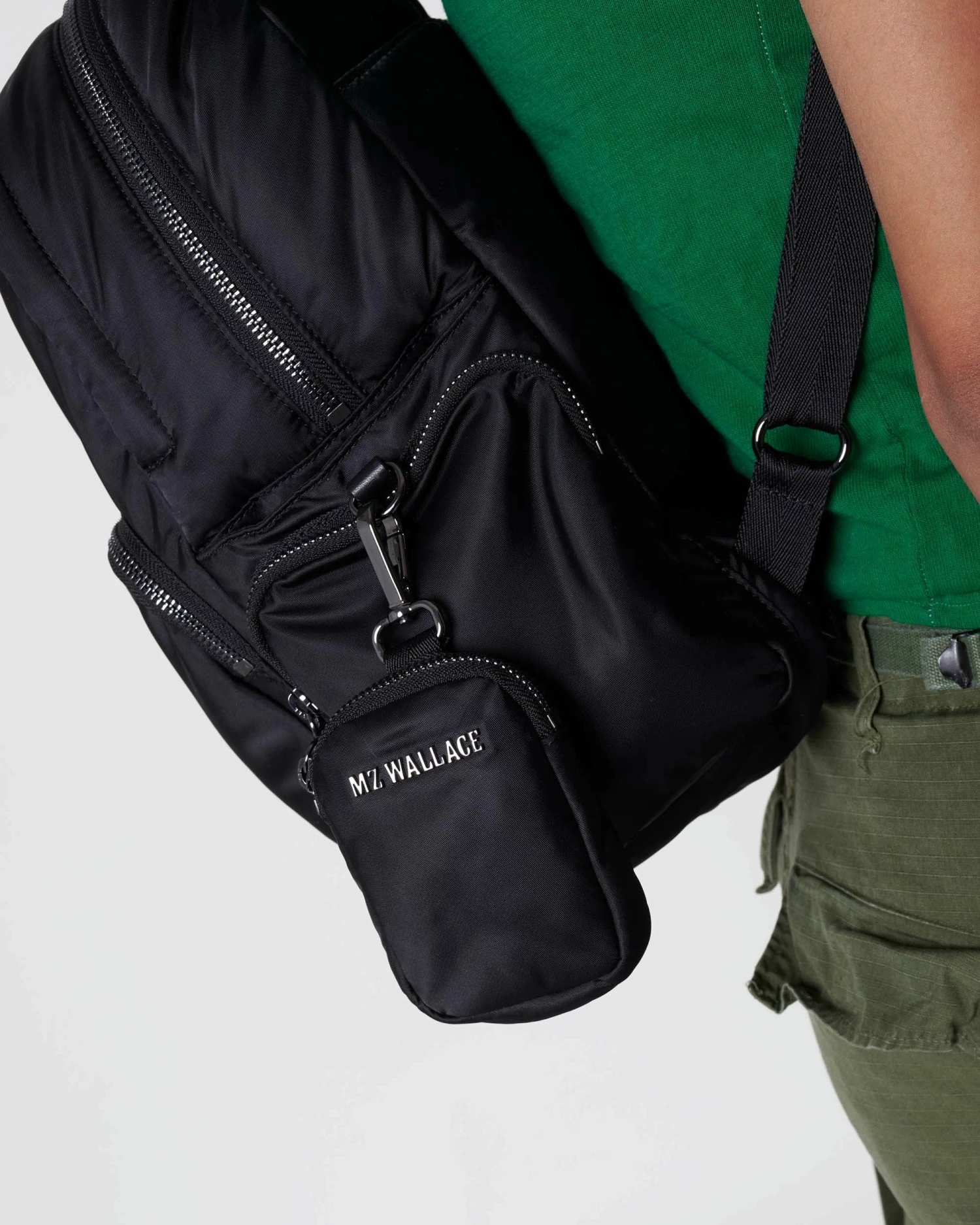 Black Large Bowery Link Pouch - Image 6